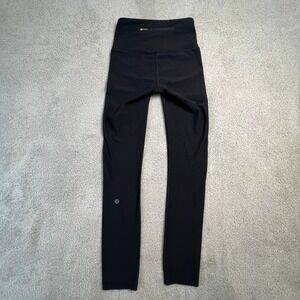 Lululemon Align High Waist Black Leggings 26" Athleisure Workout Size 4 Yoga